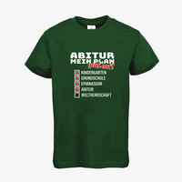 Kinder-T-Shirt B&C, Basic - Motiv Abitur Plan