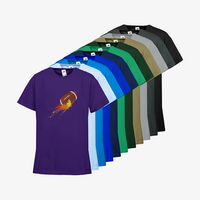 Kinder-T-Shirt FOTL, Budget - Motiv American Football Bunt, Farbauswahl