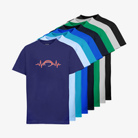 Kinder-T-Shirt B&C, Premium - Motiv American Football EKG-Linie, Farbauswahl