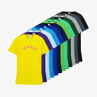 Kinder-T-Shirt FOTL, Basic - Motiv American Football EKG-Linie, Farbauswahl