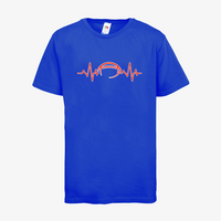 Kinder-T-Shirt FOTL, Premium - Motiv American Football EKG-Linie