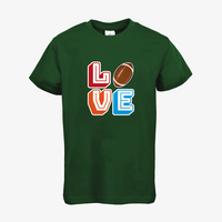 Kinder-T-Shirt B&C, Basic - Motiv American Football Love
