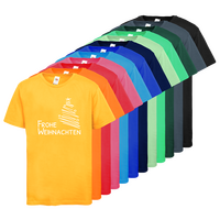 Kinder-T-Shirt B&C, Premium - Motiv Frohe Weihnachten, Farbauswahl