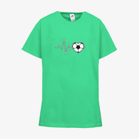 Kinder-T-Shirt FOTL, Basic - Motiv Fußball EKG-Linie