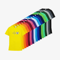 Kinder-T-Shirt FOTL, Basic - Motiv Fußball EKG-Linie, Farbauswahl
