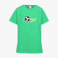Kinder-T-Shirt FOTL, Basic - Motiv Fußball Grün