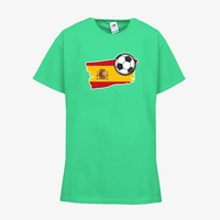 Kinder-T-Shirt FOTL, Basic - Motiv Fußball Spanien