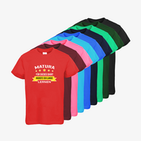 Kinder-T-Shirt B&C, Basic - Motiv Matura Lernen, Farbauswahl