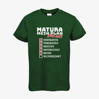 Kinder-T-Shirt B&C, Basic - Motiv Matura Plan