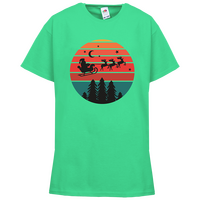 Kinder-T-Shirt B&C, Basic - Motiv Weihnachtshimmel