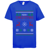 Kinder-T-Shirt B&C, Premium - Motiv Weihnachtsstrickpulli