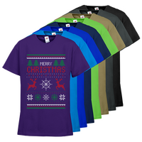 Kinder-T-Shirt FOTL, Budget - Motiv Weihnachtsstrickpulli, Farbauswahl