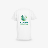 Kinder-T-Shirt Premium, weiß - B&C Collection, mit zwei Druckpositionen