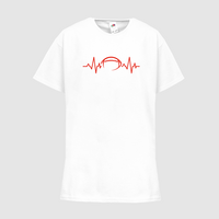 Kinder-T-Shirt FOTL, Basic - Motiv American Football EKG-Linie