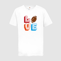 Kinder-T-Shirt FOTL, Premium - Motiv American Football Love