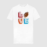 Kinder-T-Shirt B&C, Premium - Motiv American Football Love