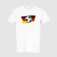 Kinder-T-Shirt B&C, Basic - Motiv Fußball Deutschland