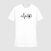 Kinder-T-Shirt FOTL, Basic - Motiv Fußball EKG-Linie