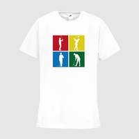 Kinder-T-Shirt FOTL, Budget - Motiv Golf Quadrat