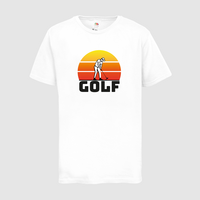 Kinder-T-Shirt FOTL, Premium - Motiv Golf Sonnenuntergang