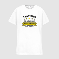 Kinder-T-Shirt FOTL, Basic - Motiv Matura Lernen