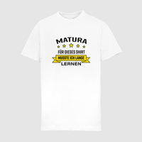 Kinder-T-Shirt B&C, Premium - Motiv Matura Lernen