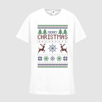 Kinder-T-Shirt FOTL, Basic - Motiv Weihnachtsstrickpulli