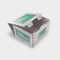 Karton, frabig bedruckt, motiv, geoeffnet