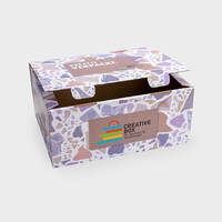 Klappdeckelkarton, farbig bedruckt, Motiv, offen