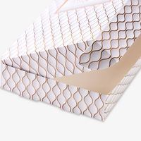 Klappdeckelschachtel, farbig bedruckt, offen, details