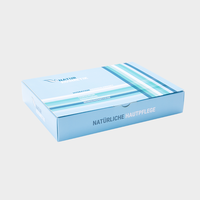 Verpackung, farbig bedruckt, liegend, geschlossen