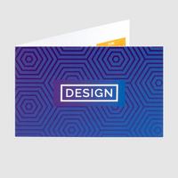 Klapp-Minikalender quer 4/4 farbig (beidseitiger Druck), geschlossen