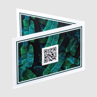 Klapp-Visitenkarten quer 4/4 farbig (beidseitiger Druck)