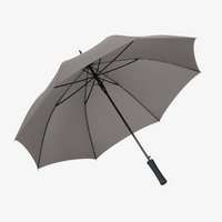 Klassischer Automatik-Stockschirm mit Stabgriff, 4/0-farbig