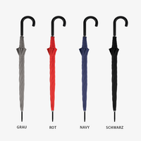 Klassischer RPET-Automatik-Stockschirm, 4/0-farbig, 4 Segmente bedruckt