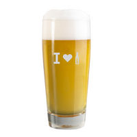 Bierglas graviert gefüllt