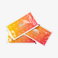 Koerperpflegetuch, farbig bedruckt, aufeinanderliegend