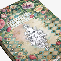 Kompakt-Buch Hardcover mit geradem Rücken, Heißfolie Gold