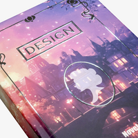 Kompakt-Buch Hardcover mit geradem Rücken, Heißfolie Silber