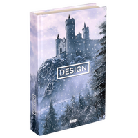 k Kompakt-Buch Hardcover mit geradem Rücken, 12,5 x 19,5 cm hoch, außen