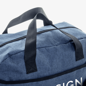 Kompakte Reise-/Sporttasche aus RPET, Detail Tragegriffe