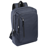 Kompakter Laptop-Rucksack aus RPET, Farbe blau