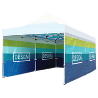 Komplettset (3 Wände) für Faltzelt 300 x 600 cm