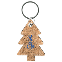 Anhänger Kork-Baum bedruckt von vorne