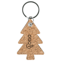 Anhänger Kork-Baum graviert von vorne