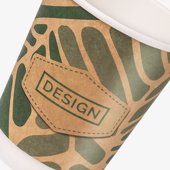 Kraftpapier-Becher doppelwandig 200 ml, 4/0-farbig (CMYK)