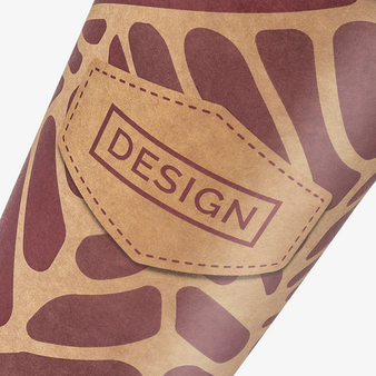 Kraftpapier-Becher doppelwandig 400 ml, 4/0-farbig