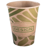 Kraftpapier-Becher einwandig 300 ml, 4/0-farbig (CMYK)