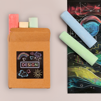 Kreide-Set 4-teilig, 4/0-farbig einseitig bedruckt