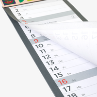 Kalendarium 2/0-farbig, mit Perforierung